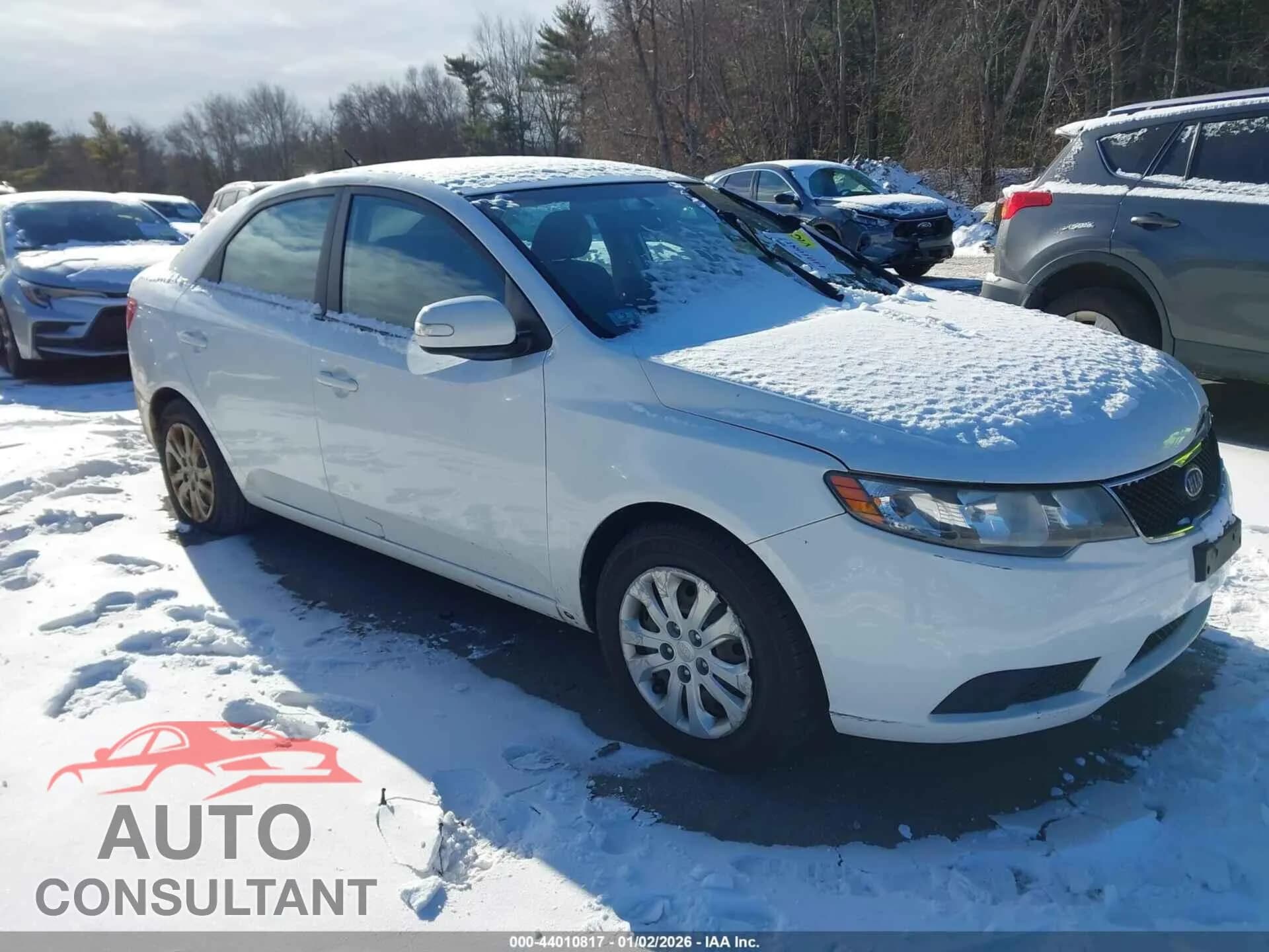 2010 KIA FORTE Damaged VIN KNAFU4A28A5234653 – front exterior 2010 KIA FORTE Damaged VIN KNAFU4A28A5234653 – front exterior