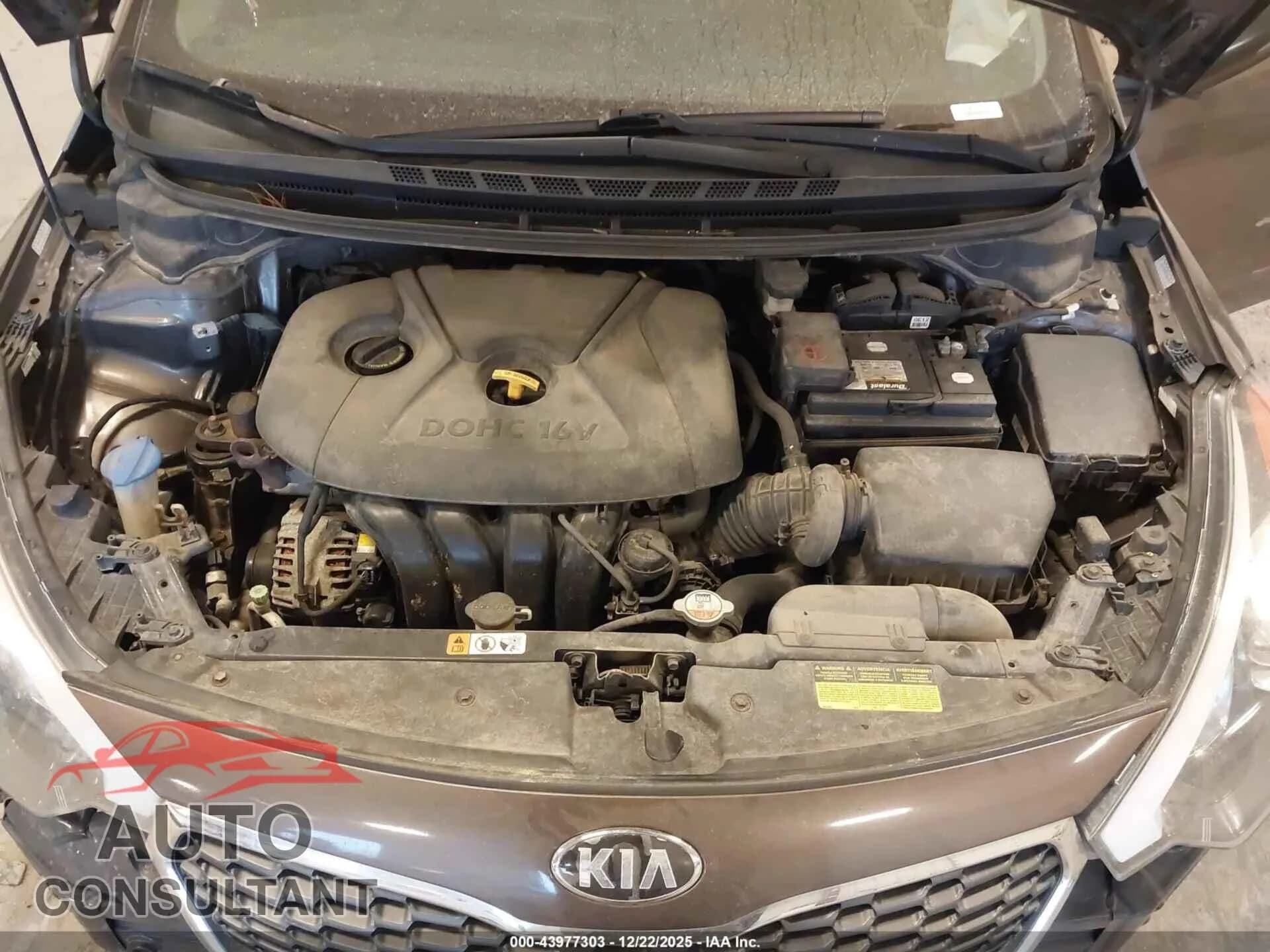 2014 KIA FORTE Damaged VIN KNAFX4A66E5135376 – odometer reading 2014 KIA FORTE Damaged VIN KNAFX4A66E5135376 – odometer reading