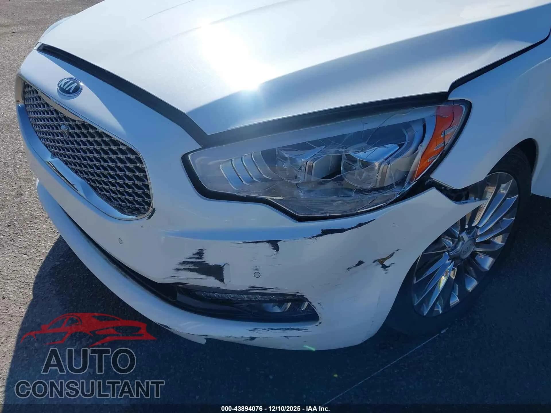 2016 KIA K900 Damaged VIN KNALW4D41G6031200 – engine bay 2016 KIA K900 Damaged VIN KNALW4D41G6031200 – engine bay