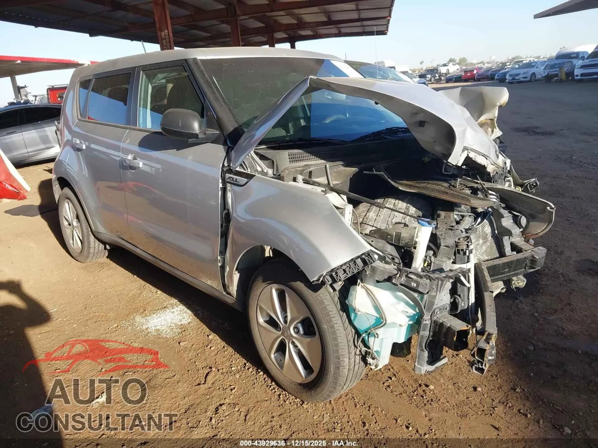 2016 KIA SOUL Damaged VIN KNDJN2A23G7822214 – front exterior 2016 KIA SOUL Damaged VIN KNDJN2A23G7822214 – front exterior