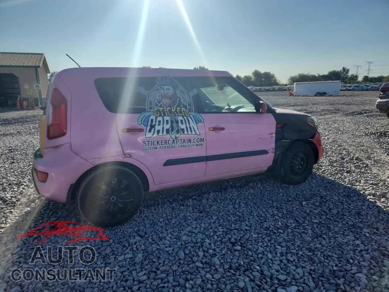 2013 KIA SOUL Damaged VIN KNDJT2A56D7618566 – side profile 2013 KIA SOUL Damaged VIN KNDJT2A56D7618566 – side profile