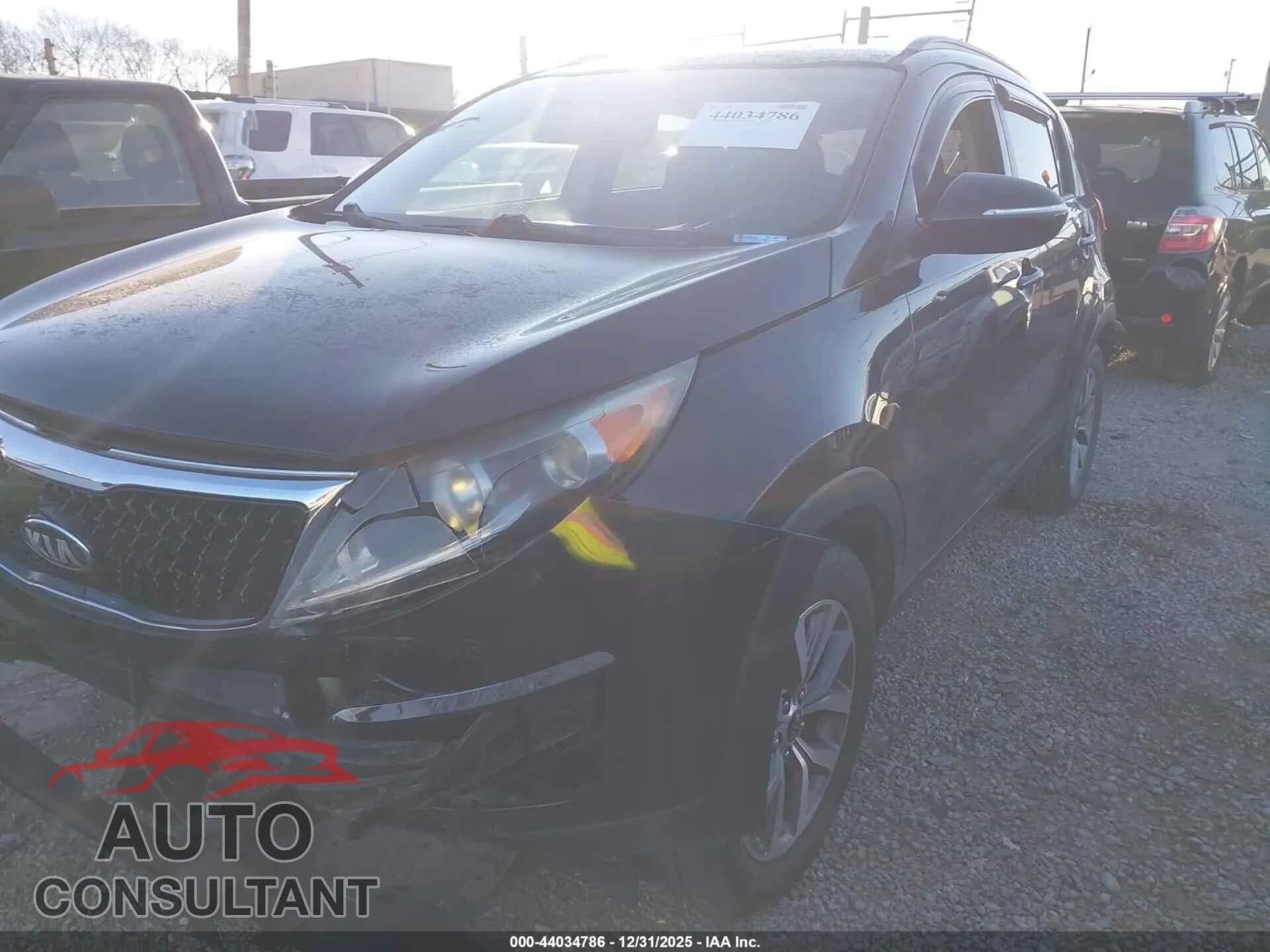 2014 KIA SPORTAGE Damaged VIN KNDPB3AC2E7617465 – rear exterior 2014 KIA SPORTAGE Damaged VIN KNDPB3AC2E7617465 – rear exterior