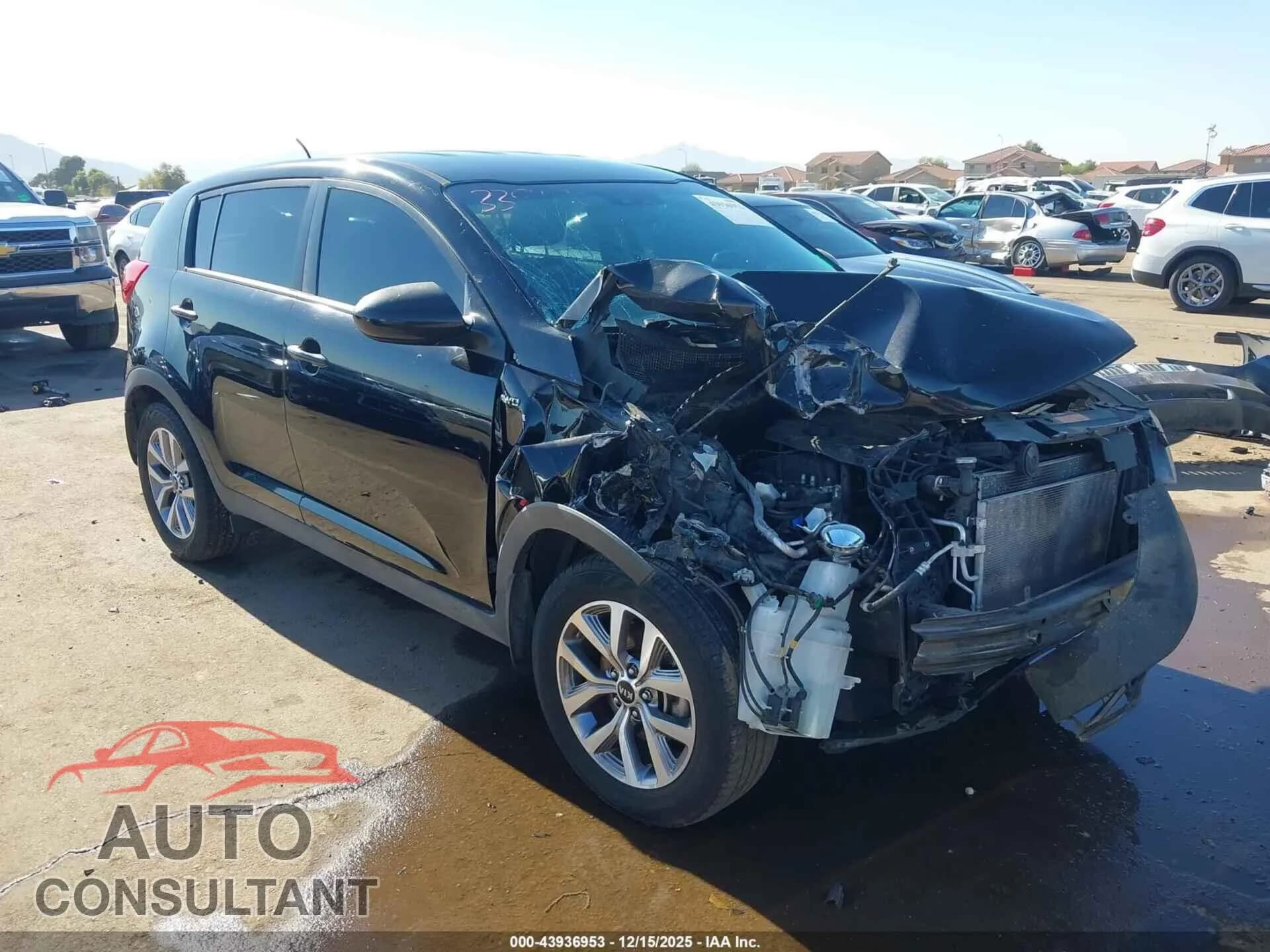 2015 KIA SPORTAGE Damaged VIN KNDPBCAC6F7675354 – front exterior 2015 KIA SPORTAGE Damaged VIN KNDPBCAC6F7675354 – front exterior