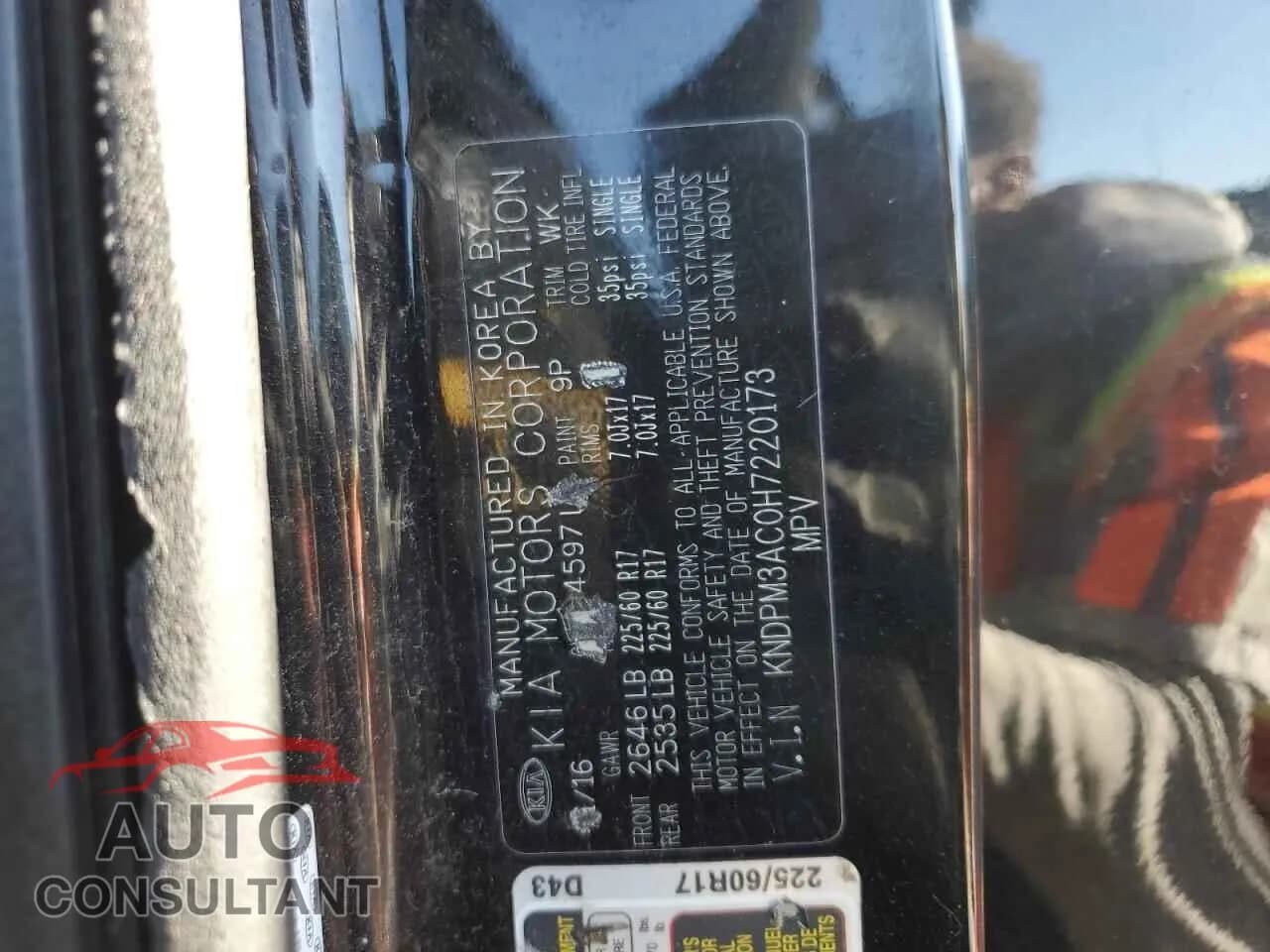 2017 KIA SPORTAGE Damaged VIN KNDPM3AC0H7220173 – photo 13 2017 KIA SPORTAGE Damaged VIN KNDPM3AC0H7220173 – photo 13