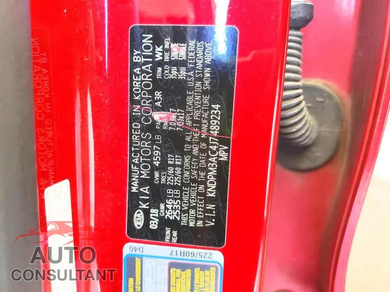 2018 KIA SPORTAGE Damaged VIN KNDPM3AC4J7489234 – photo 14 2018 KIA SPORTAGE Damaged VIN KNDPM3AC4J7489234 – photo 14