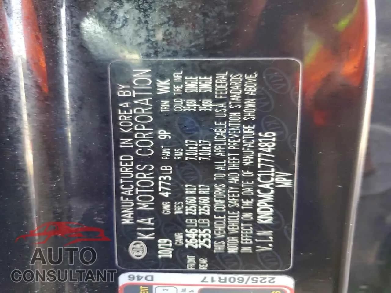 2020 KIA SPORTAGE Damaged VIN KNDPMCAC1L7774816 – photo 13 2020 KIA SPORTAGE Damaged VIN KNDPMCAC1L7774816 – photo 13