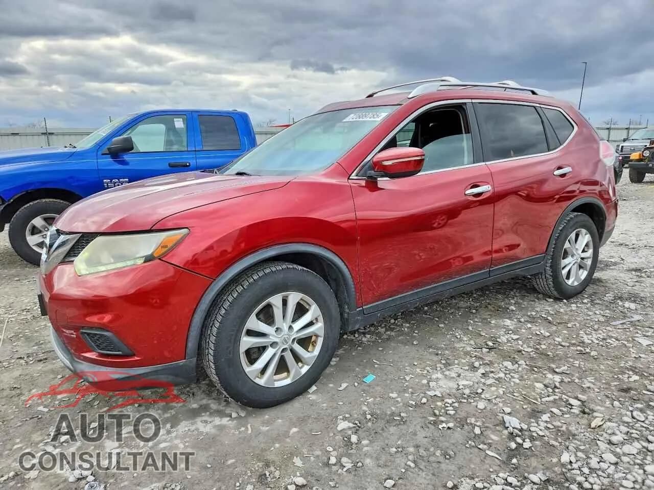 2015 NISSAN ROGUE Damaged VIN KNMAT2MT8FP530857 – front exterior 2015 NISSAN ROGUE Damaged VIN KNMAT2MT8FP530857 – front exterior
