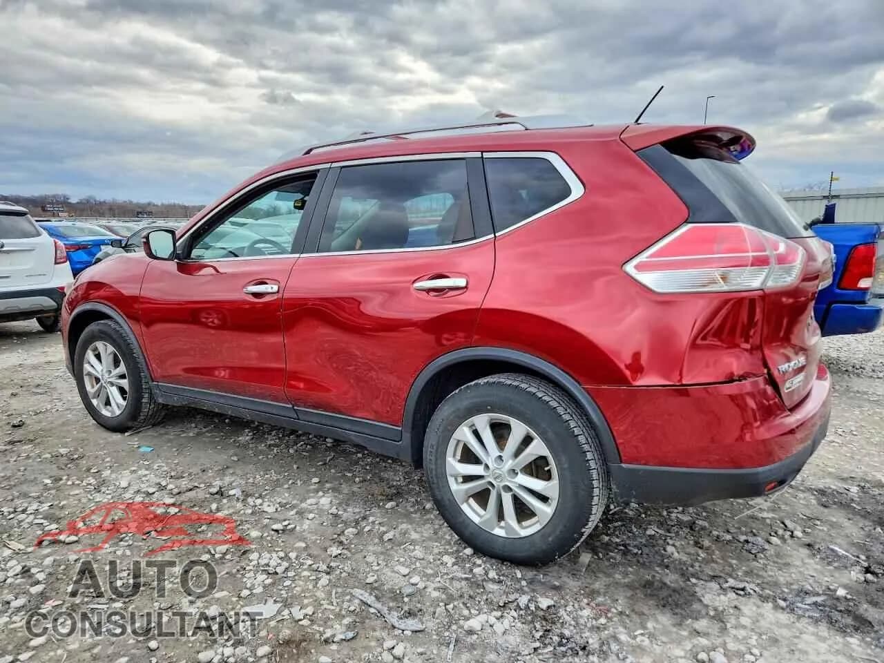 2015 NISSAN ROGUE Damaged VIN KNMAT2MT8FP530857 – rear exterior 2015 NISSAN ROGUE Damaged VIN KNMAT2MT8FP530857 – rear exterior