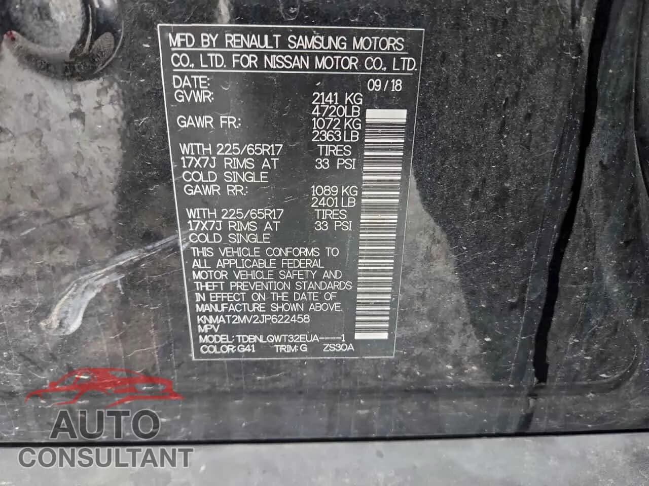 2018 NISSAN ROGUE Damaged VIN KNMAT2MV2JP622458 – photo 13 2018 NISSAN ROGUE Damaged VIN KNMAT2MV2JP622458 – photo 13