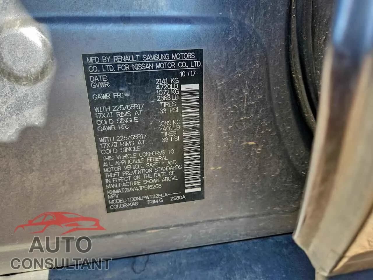 2018 NISSAN ROGUE Damaged VIN KNMAT2MV4JP516268 – photo 13 2018 NISSAN ROGUE Damaged VIN KNMAT2MV4JP516268 – photo 13