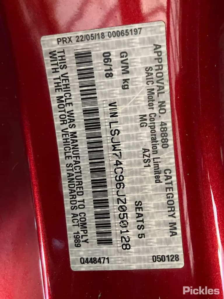 2018 MG ZS Used VIN LSJW74C96JZ050128 – interior seats 2018 MG ZS Used VIN LSJW74C96JZ050128 – interior seats