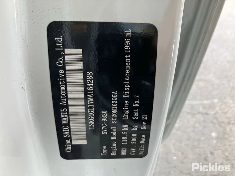 2022 LDV G10 Used VIN LSKG4GL17MA164288 – odometer reading 2022 LDV G10 Used VIN LSKG4GL17MA164288 – odometer reading