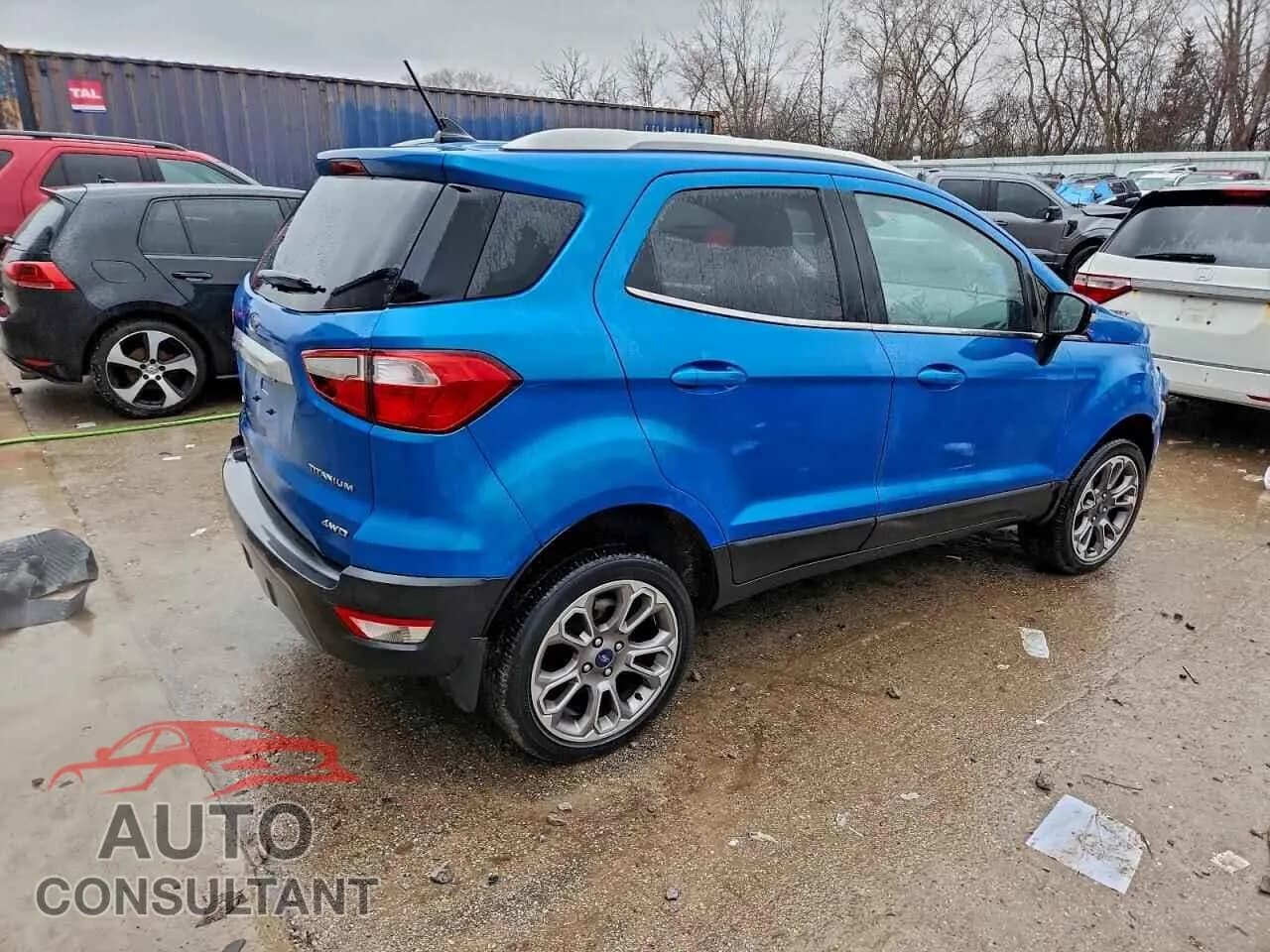 2020 FORD ECOSPORT Damaged VIN MAJ6S3KL3LC317292 – side profile 2020 FORD ECOSPORT Damaged VIN MAJ6S3KL3LC317292 – side profile