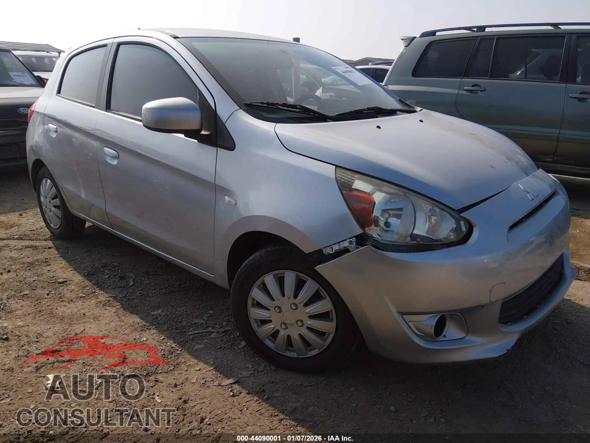 2015 MITSUBISHI MIRAGE Damaged VIN ML32A3HJ5FH040270 – front exterior 2015 MITSUBISHI MIRAGE Damaged VIN ML32A3HJ5FH040270 – front exterior