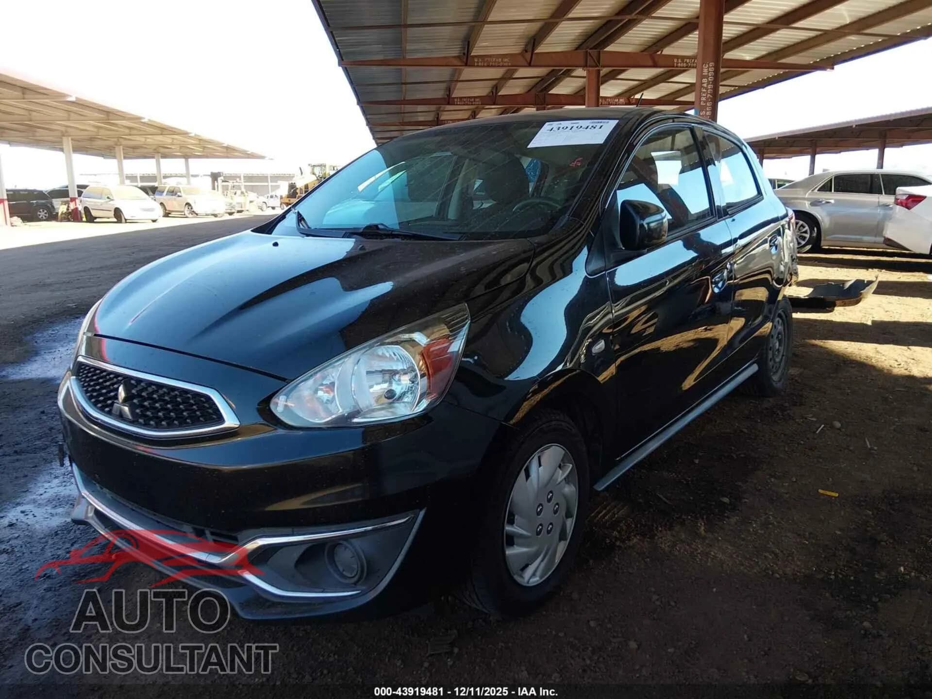 2017 MITSUBISHI MIRAGE Damaged VIN ML32A3HJ9HH004231 – rear exterior 2017 MITSUBISHI MIRAGE Damaged VIN ML32A3HJ9HH004231 – rear exterior
