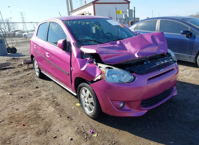 2015 MITSUBISHI Mirage Used VIN ML32A4HJ0FH004427 – exterior detail 2015 MITSUBISHI Mirage Used VIN ML32A4HJ0FH004427 – exterior detail