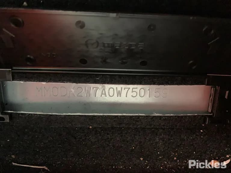 2025 Mazda CX-3 Used VIN MM0DK2W7A0W750159 – trunk area 2025 Mazda CX-3 Used VIN MM0DK2W7A0W750159 – trunk area