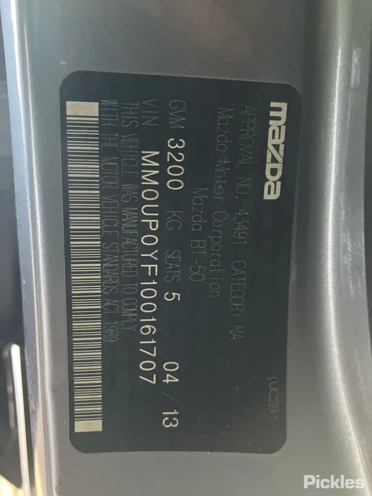 2013 Mazda BT-50 Used VIN MM0UP0YF100161707 – photo 26 2013 Mazda BT-50 Used VIN MM0UP0YF100161707 – photo 26