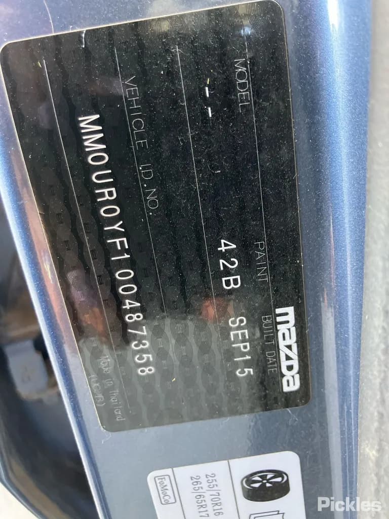 2015 Mazda BT-50 Used VIN MM0UR0YF100487358 – photo 18 2015 Mazda BT-50 Used VIN MM0UR0YF100487358 – photo 18