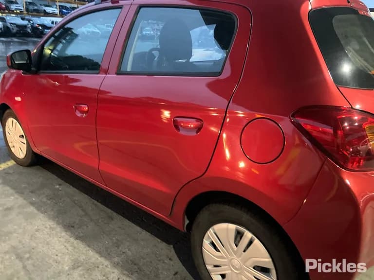 2015 Mitsubishi Mirage Used VIN MMAXTA03AFH004463 – rear exterior 2015 Mitsubishi Mirage Used VIN MMAXTA03AFH004463 – rear exterior