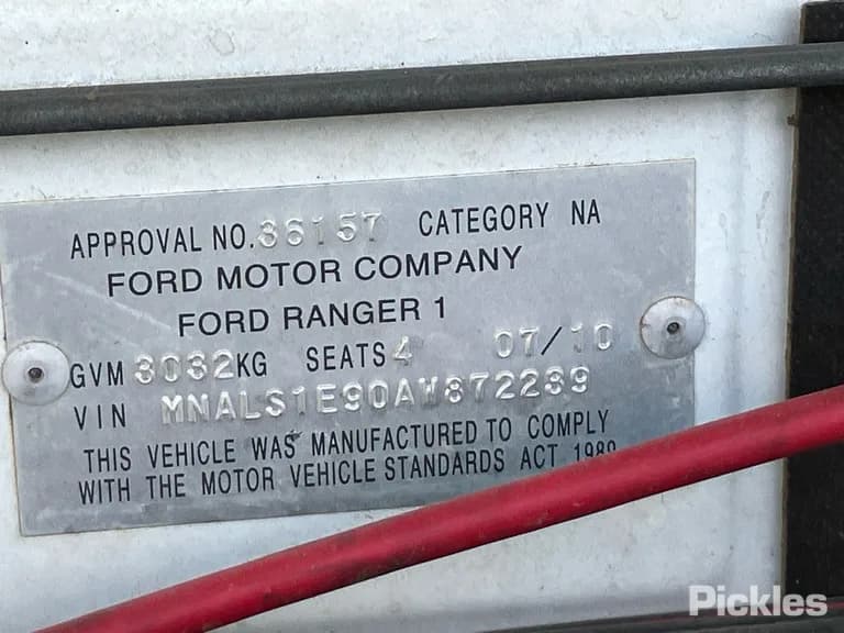 2010 Ford Ranger Used VIN MNALS1E90AW872239 – dashboard 2010 Ford Ranger Used VIN MNALS1E90AW872239 – dashboard