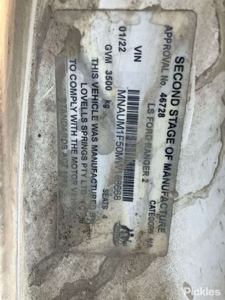 2021 Ford Ranger Used VIN MNAUM1F50MW188668 – side profile 2021 Ford Ranger Used VIN MNAUM1F50MW188668 – side profile