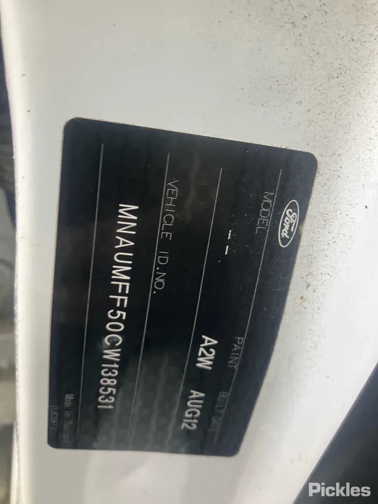 2012 Ford Ranger Used VIN MNAUMFF50CW138531 – odometer reading 2012 Ford Ranger Used VIN MNAUMFF50CW138531 – odometer reading