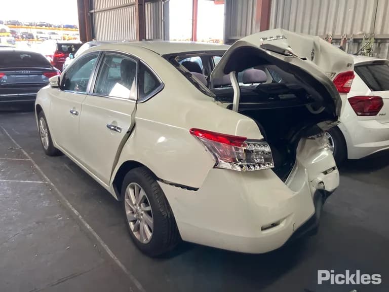 2013 Nissan Pulsar Used VIN MNTBAAB17A0011080 – trunk area 2013 Nissan Pulsar Used VIN MNTBAAB17A0011080 – trunk area