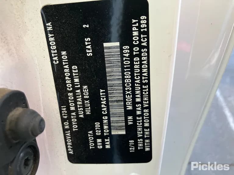 2016 Toyota Hilux Used VIN MR0EX3CB801107499 – photo 16 2016 Toyota Hilux Used VIN MR0EX3CB801107499 – photo 16