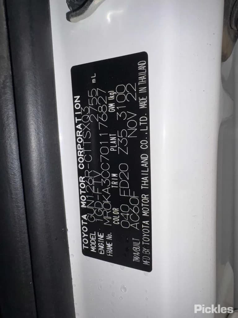 2022 Toyota Hilux Used VIN MR0KA3CC701176827 – dashboard 2022 Toyota Hilux Used VIN MR0KA3CC701176827 – dashboard