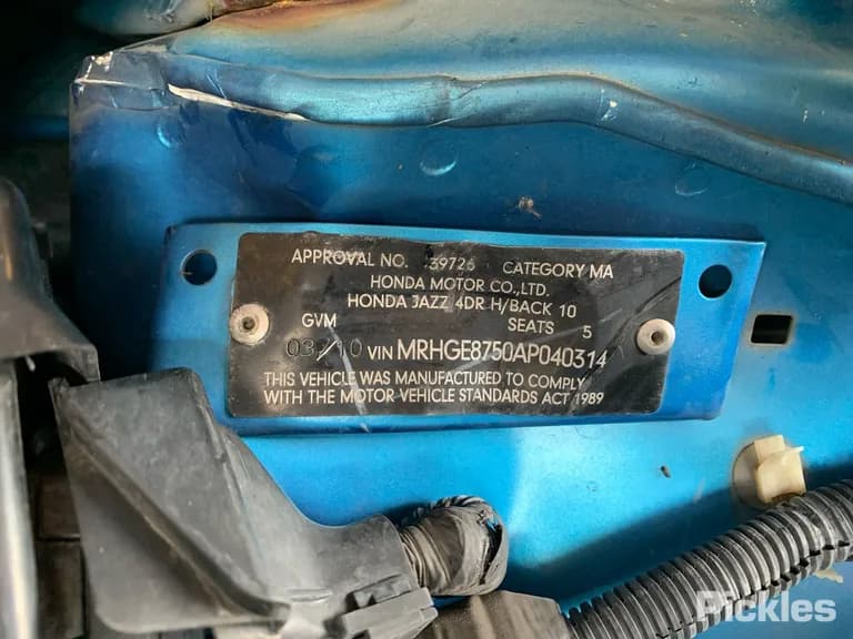 2010 Honda Jazz Used VIN MRHGE8750AP040314 – photo 13 2010 Honda Jazz Used VIN MRHGE8750AP040314 – photo 13