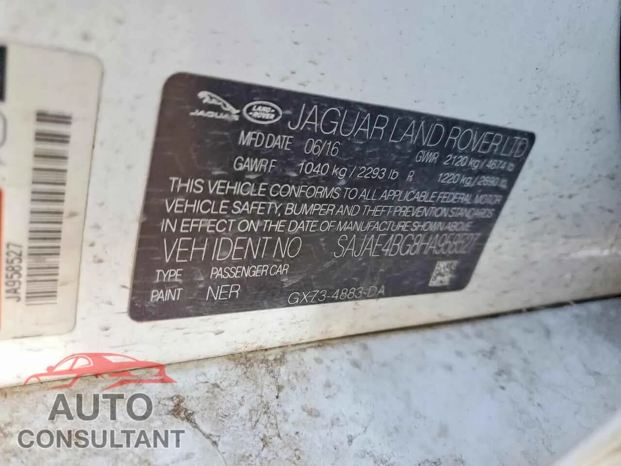 2017 JAGUAR XE Damaged VIN SAJAE4BG8HA958527 – photo 12 2017 JAGUAR XE Damaged VIN SAJAE4BG8HA958527 – photo 12