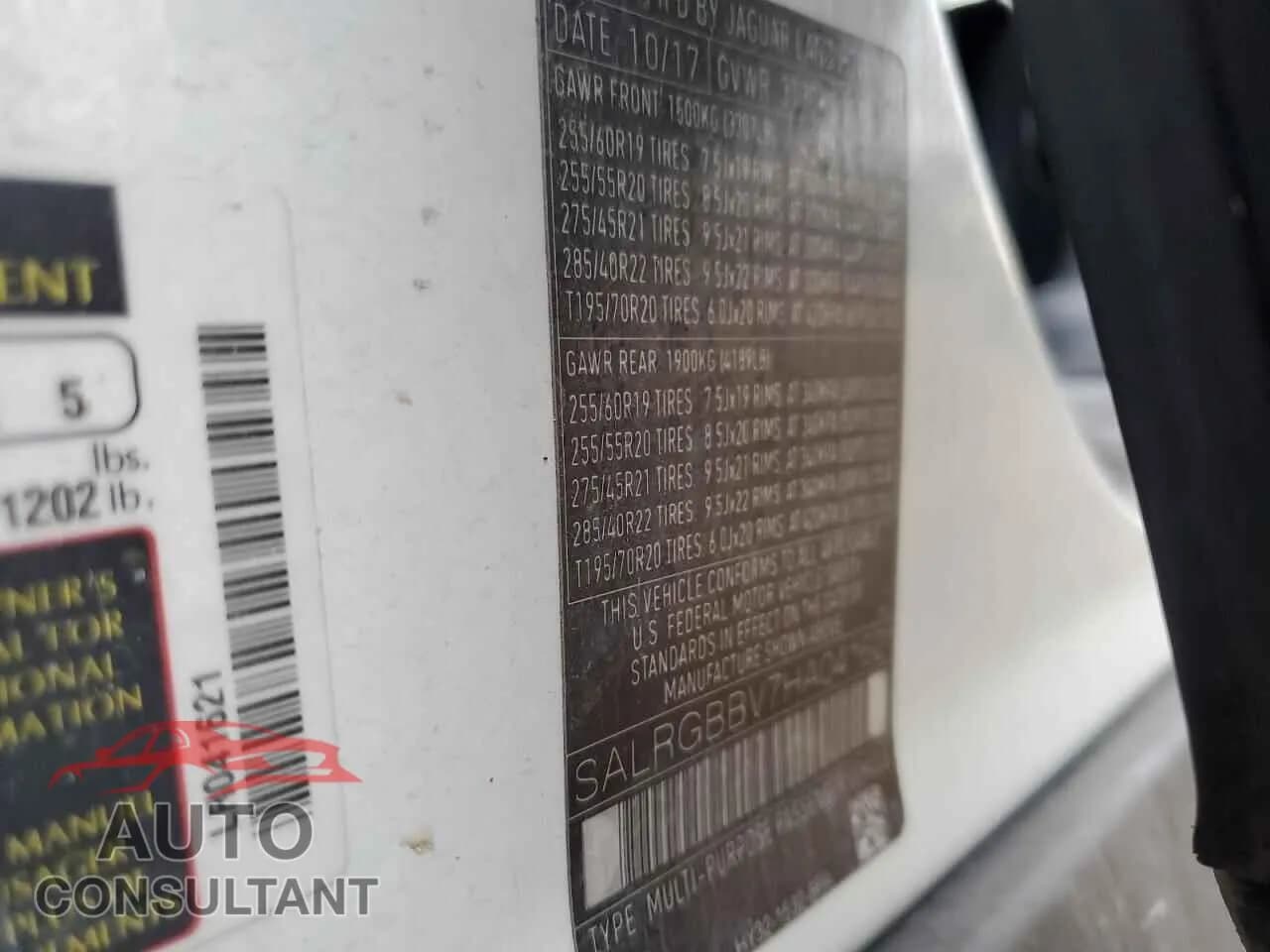 2017 LAND ROVER DISCOVERY Damaged VIN SALRGBBV7HA041621 – photo 13 2017 LAND ROVER DISCOVERY Damaged VIN SALRGBBV7HA041621 – photo 13