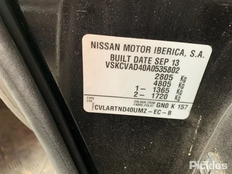 2013 Nissan Navara Used VIN VSKCVAD40A0535802 – engine bay 2013 Nissan Navara Used VIN VSKCVAD40A0535802 – engine bay