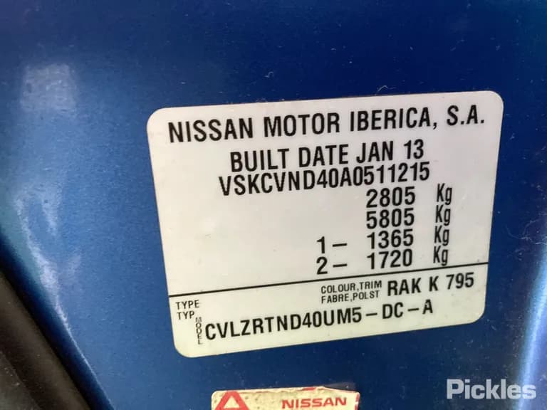 2013 Nissan Navara Used VIN VSKCVND40A0511215 – exterior detail 2013 Nissan Navara Used VIN VSKCVND40A0511215 – exterior detail