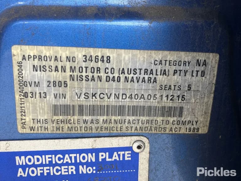 2013 Nissan Navara Used VIN VSKCVND40A0511215 – photo 12 2013 Nissan Navara Used VIN VSKCVND40A0511215 – photo 12