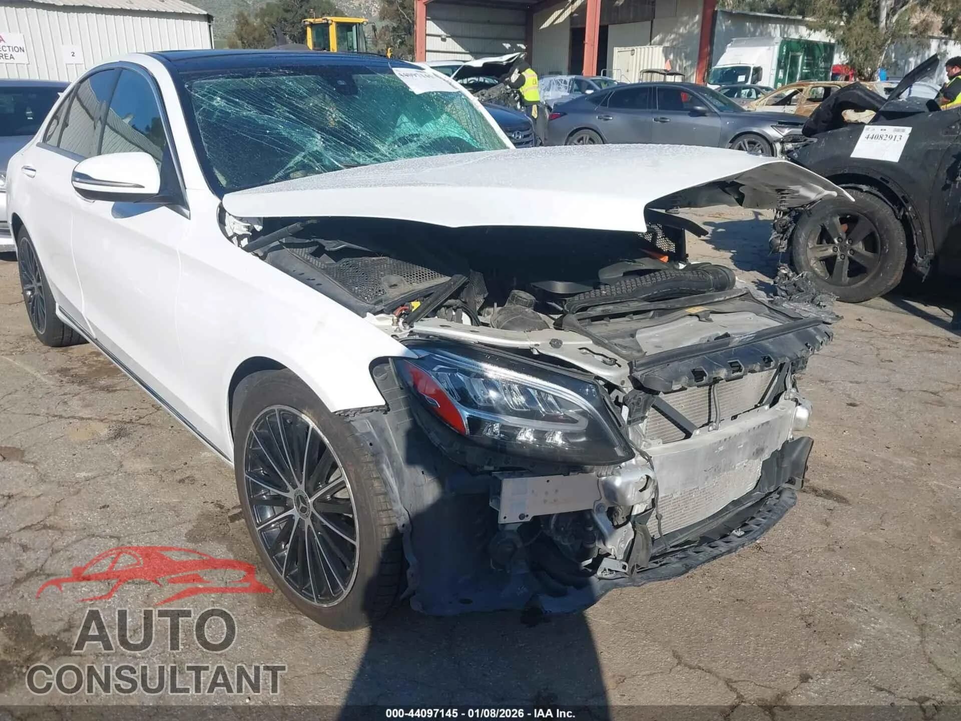 2021 MERCEDES-BENZ C 300 Damaged VIN W1KWF8DB5MR647178 – front exterior 2021 MERCEDES-BENZ C 300 Damaged VIN W1KWF8DB5MR647178 – front exterior