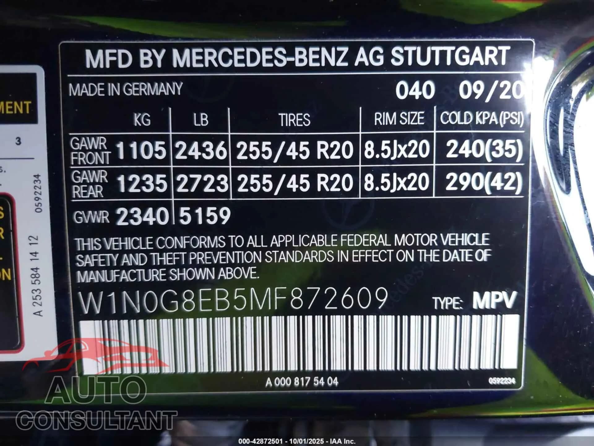 2021 MERCEDES-BENZ GLC 300 Damaged VIN W1N0G8EB5MF872609 – trunk area 2021 MERCEDES-BENZ GLC 300 Damaged VIN W1N0G8EB5MF872609 – trunk area