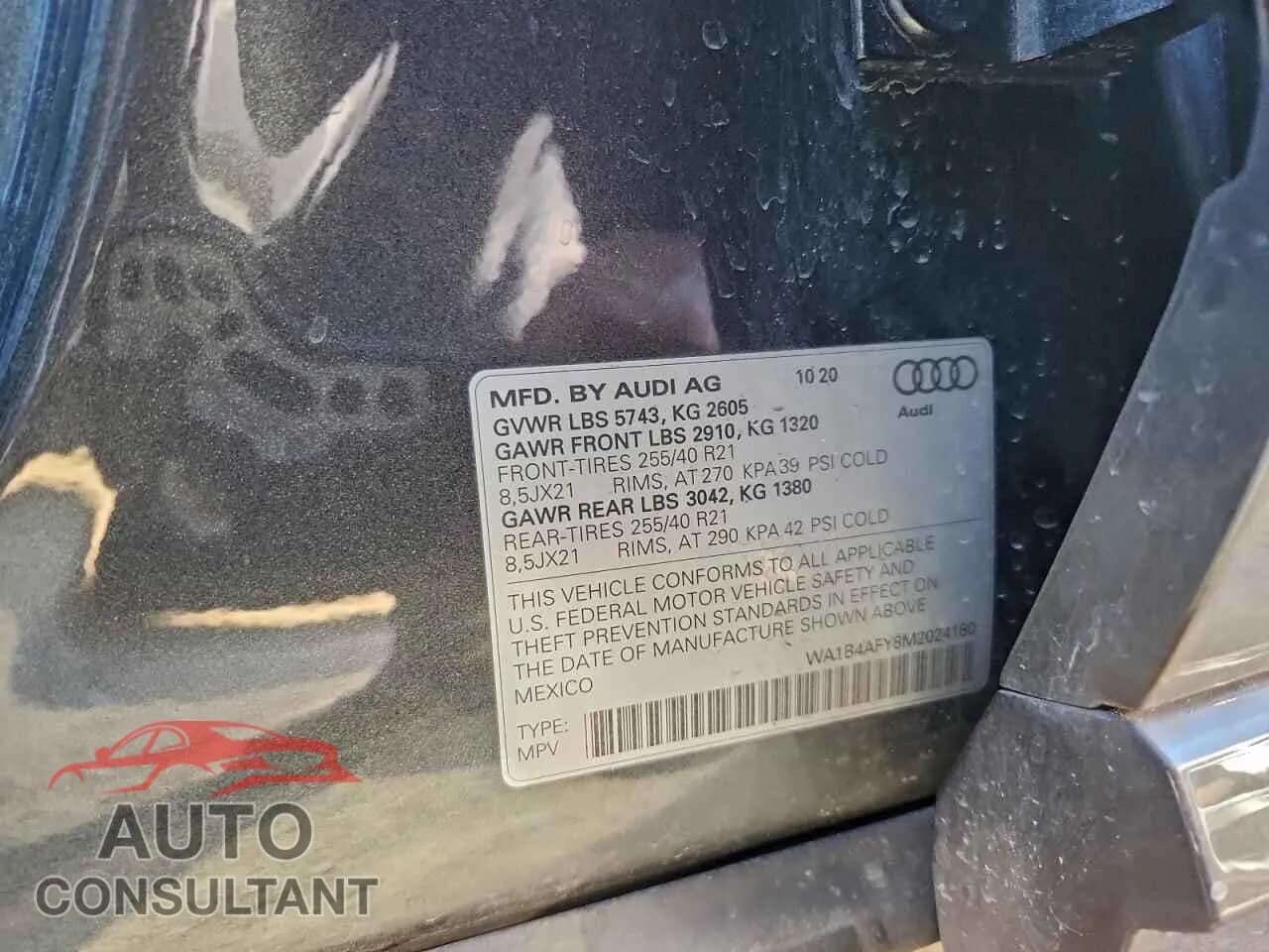 2021 AUDI SQ5 Damaged VIN WA1B4AFY8M2024180 – photo 13 2021 AUDI SQ5 Damaged VIN WA1B4AFY8M2024180 – photo 13