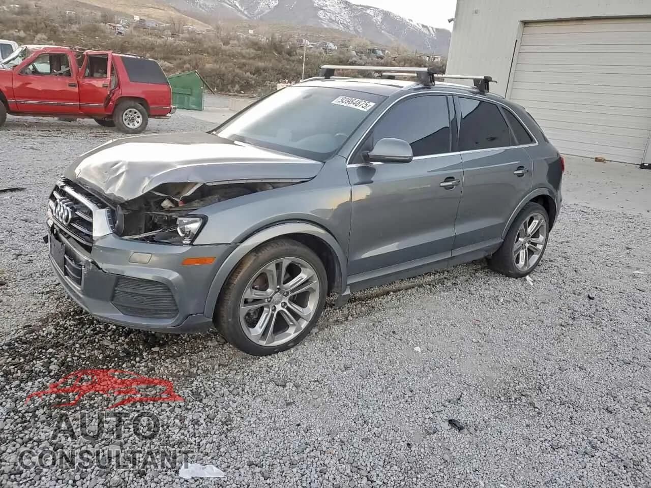 2016 AUDI Q3 Damaged VIN WA1EFCFS5GR011638 – front exterior 2016 AUDI Q3 Damaged VIN WA1EFCFS5GR011638 – front exterior