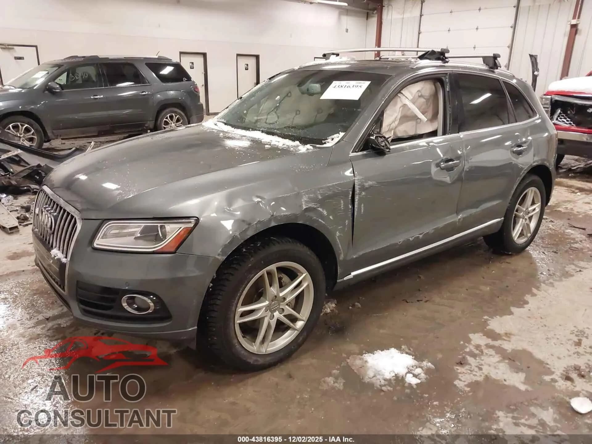 2016 AUDI Q5 Damaged VIN WA1L2AFPXGA073103 – rear exterior 2016 AUDI Q5 Damaged VIN WA1L2AFPXGA073103 – rear exterior