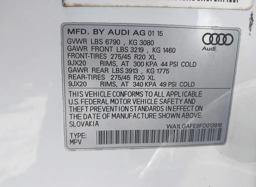 2015 AUDI Q7 Used VIN WA1LGAFE8FD013916 – photo 12 2015 AUDI Q7 Used VIN WA1LGAFE8FD013916 – photo 12