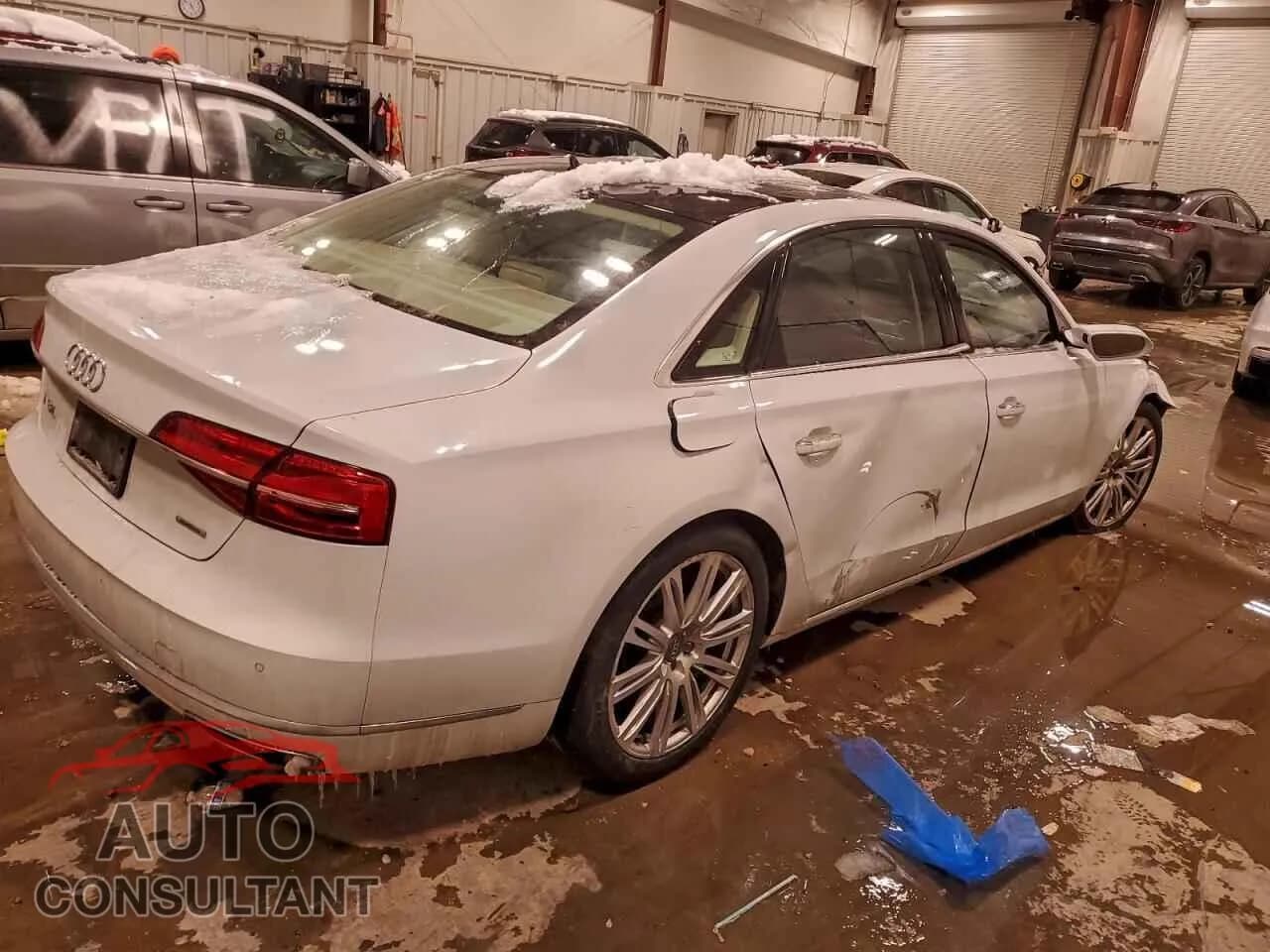 2015 AUDI A8 Damaged VIN WAU3GAFD9FN021592 – side profile 2015 AUDI A8 Damaged VIN WAU3GAFD9FN021592 – side profile