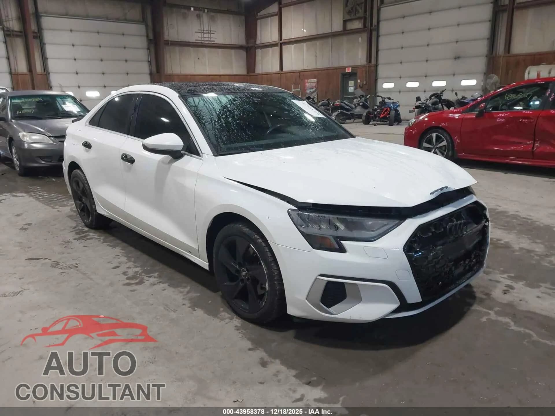 2022 AUDI A3 Damaged VIN WAUAUDGY2NA033558 – front exterior 2022 AUDI A3 Damaged VIN WAUAUDGY2NA033558 – front exterior