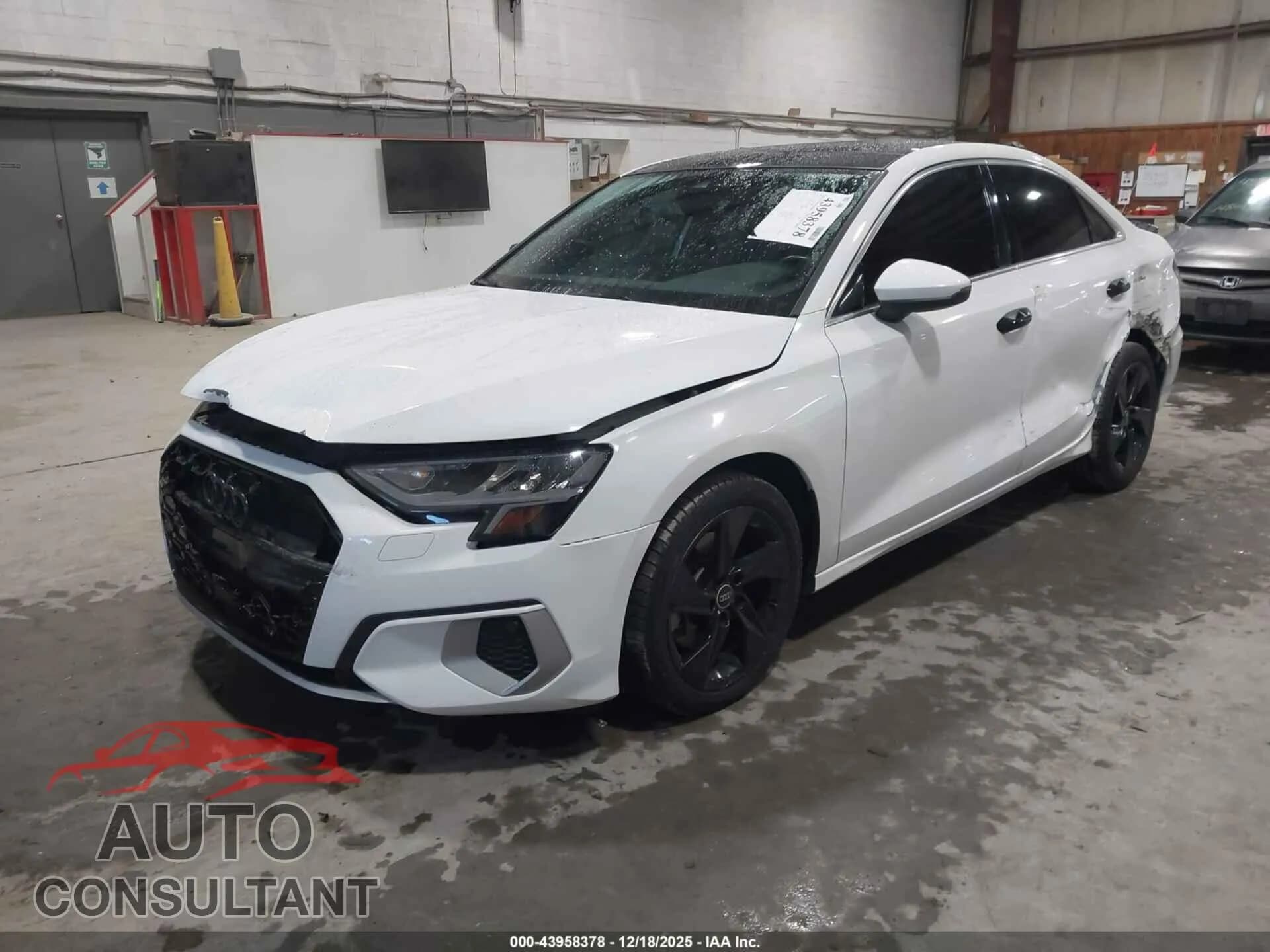 2022 AUDI A3 Damaged VIN WAUAUDGY2NA033558 – rear exterior 2022 AUDI A3 Damaged VIN WAUAUDGY2NA033558 – rear exterior