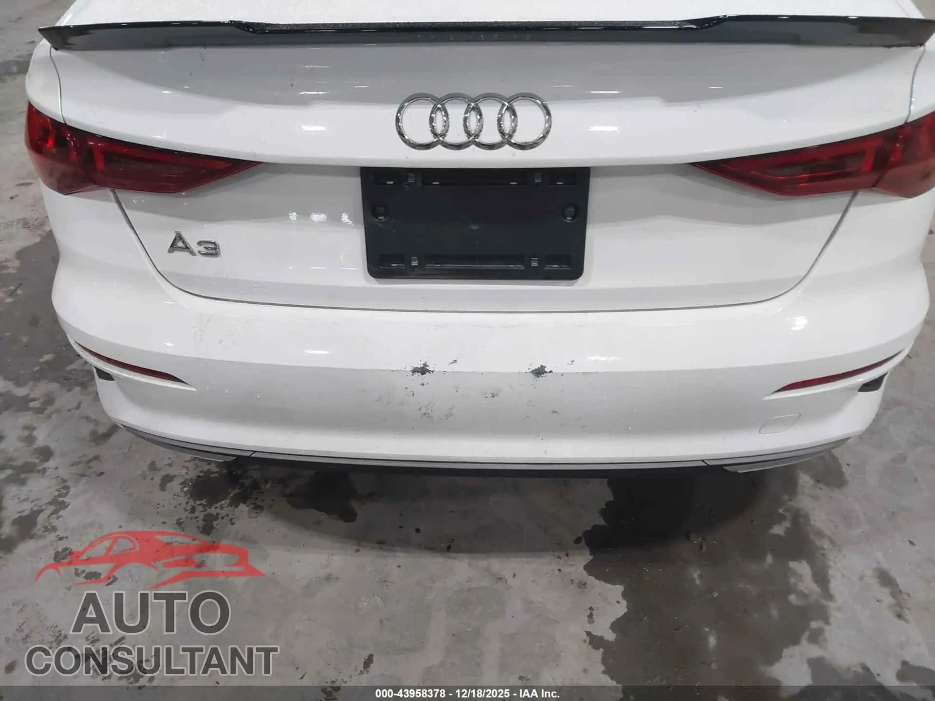 2022 AUDI A3 Damaged VIN WAUAUDGY2NA033558 – photo 18 2022 AUDI A3 Damaged VIN WAUAUDGY2NA033558 – photo 18