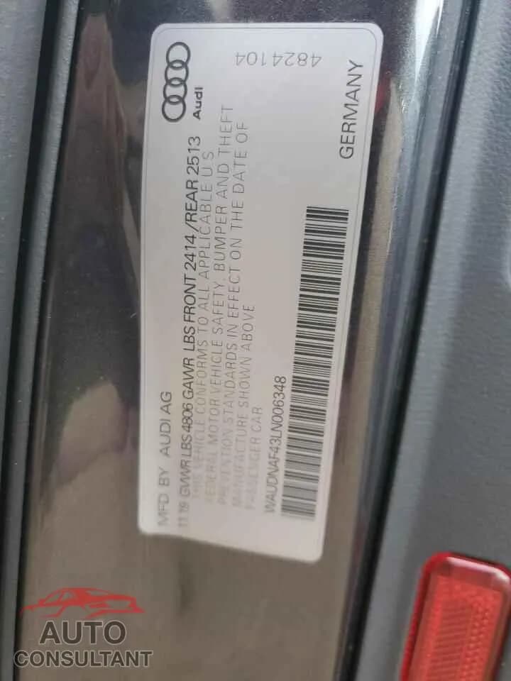 2020 AUDI A4 Damaged VIN WAUDNAF43LN006348 – photo 13 2020 AUDI A4 Damaged VIN WAUDNAF43LN006348 – photo 13