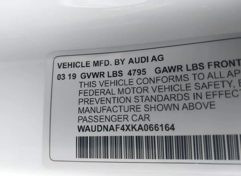 2019 AUDI A4 Used VIN WAUDNAF4XKA066164 – photo 13 2019 AUDI A4 Used VIN WAUDNAF4XKA066164 – photo 13