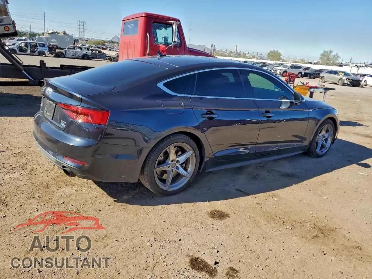 2018 AUDI A5 Damaged VIN WAUDNCF58JA006936 – side profile 2018 AUDI A5 Damaged VIN WAUDNCF58JA006936 – side profile