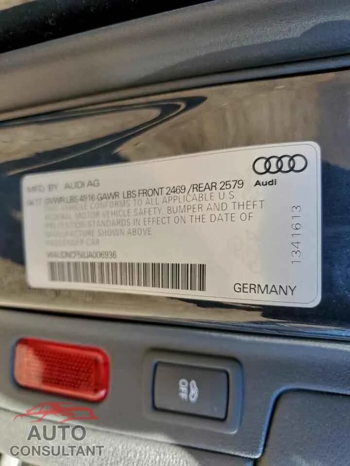 2018 AUDI A5 Damaged VIN WAUDNCF58JA006936 – photo 12 2018 AUDI A5 Damaged VIN WAUDNCF58JA006936 – photo 12
